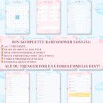 10+ printbare babyshower leker på norsk